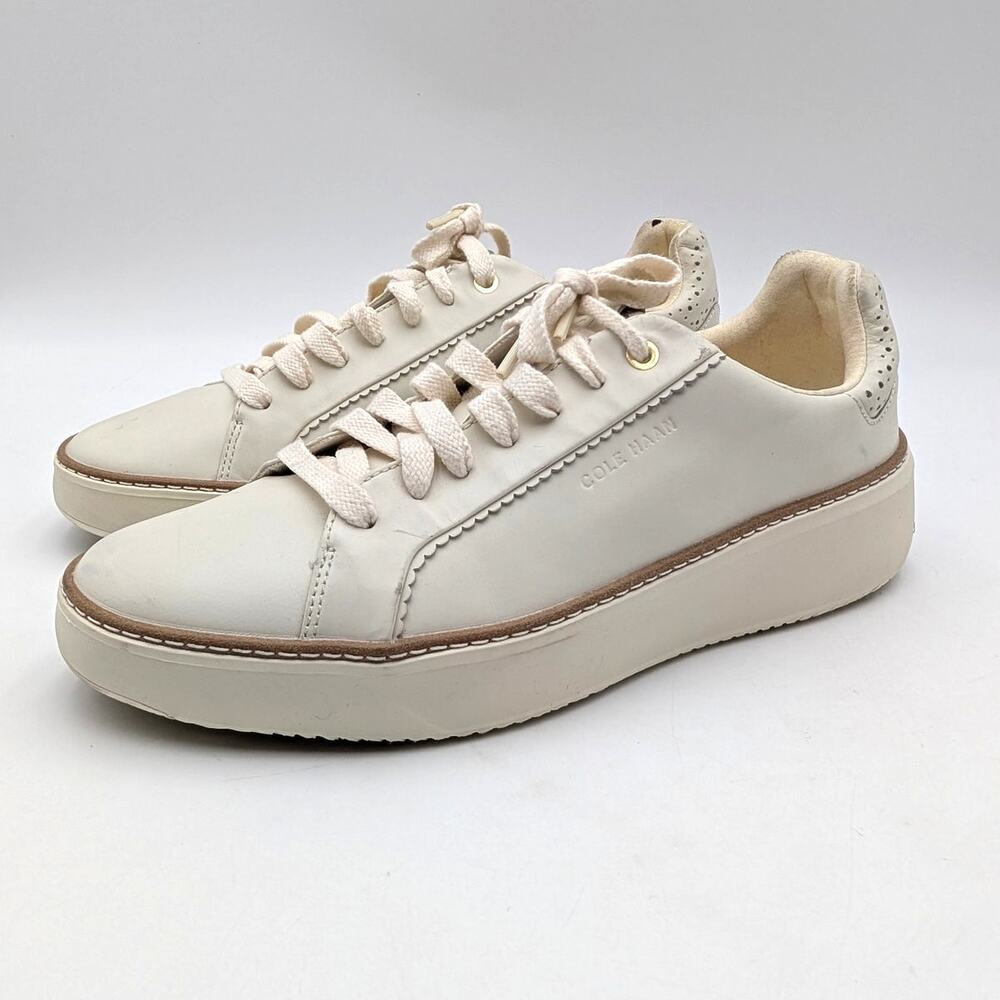 Cole Haan GrandPrø Topspin Sneaker Shoes Lace-Up Optic White Size US9.5B EU40